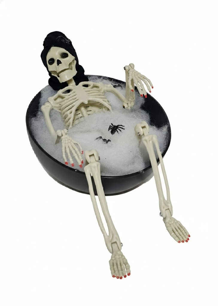 Esqueleto Na Banheira (Halloween) - Cuca Maluca Festas