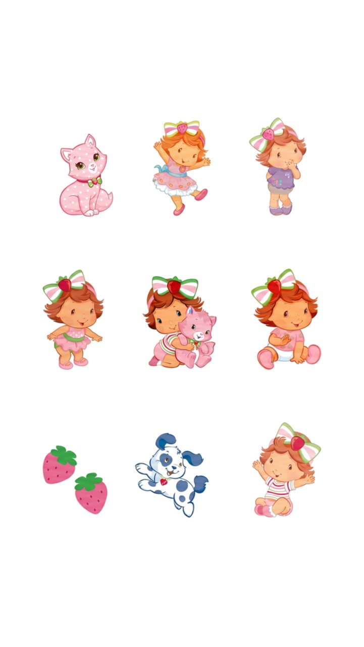 Moranguinho Baby - Kit 10 Displays de Mesa - Cuca Maluca Festas