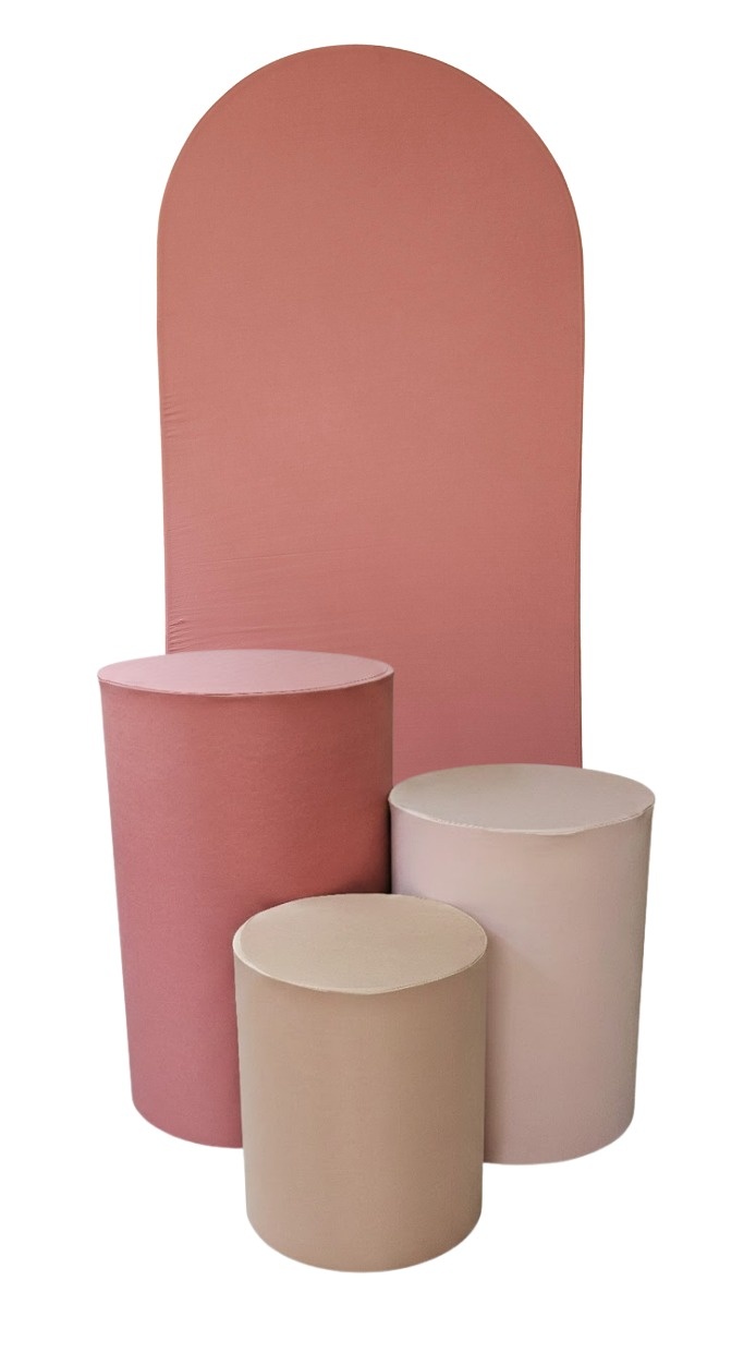 Liso Tons de Rosa - Kit de Capas - Cuca Maluca Festas
