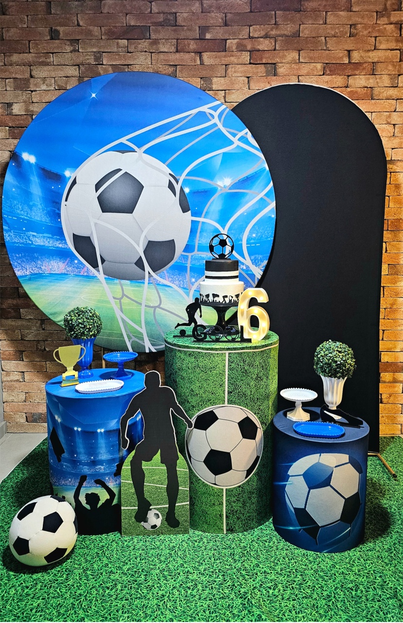 Futebol - Kit Prata  - Cuca Maluca Festas