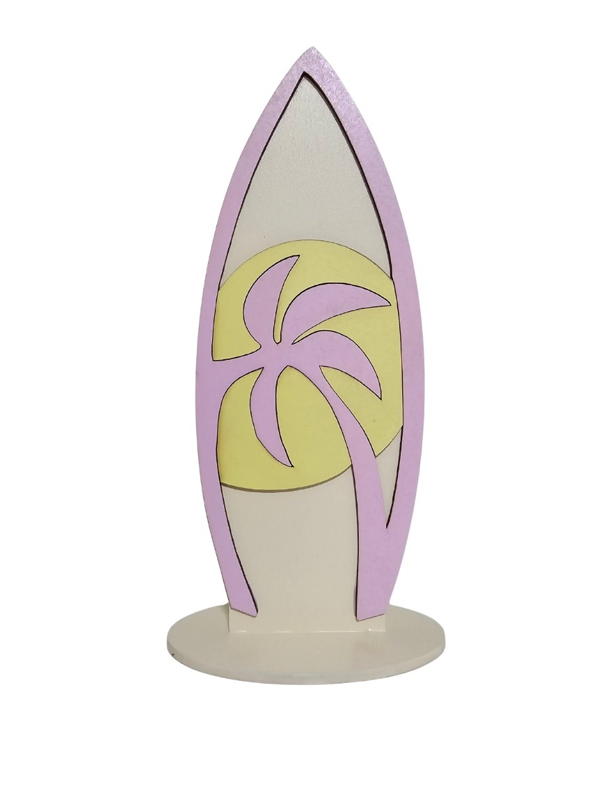 Stitch (Prancha de Surf) - Display de Mesa - Cuca Maluca Festas