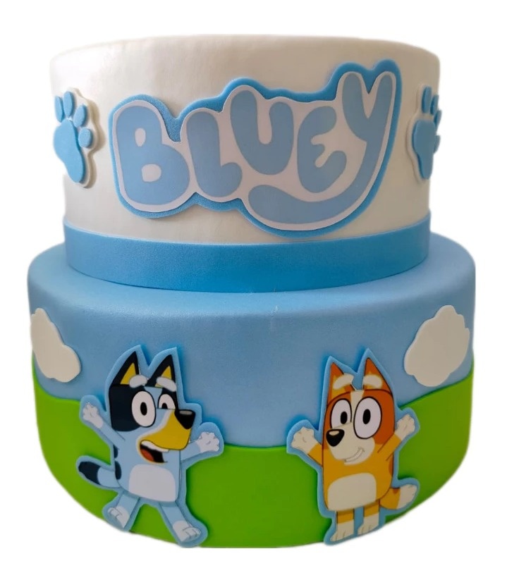 Bolo Fake Bluey - Cuca Maluca Festas