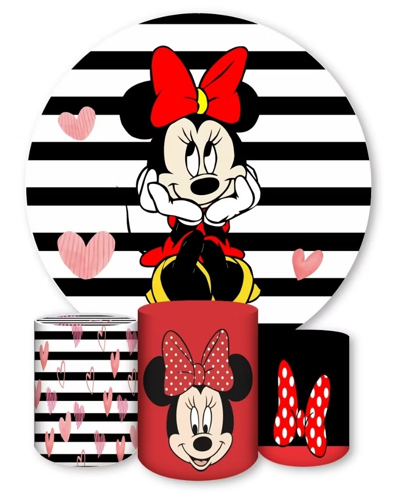 Minnie - Kit de Capas - Cuca Maluca Festas