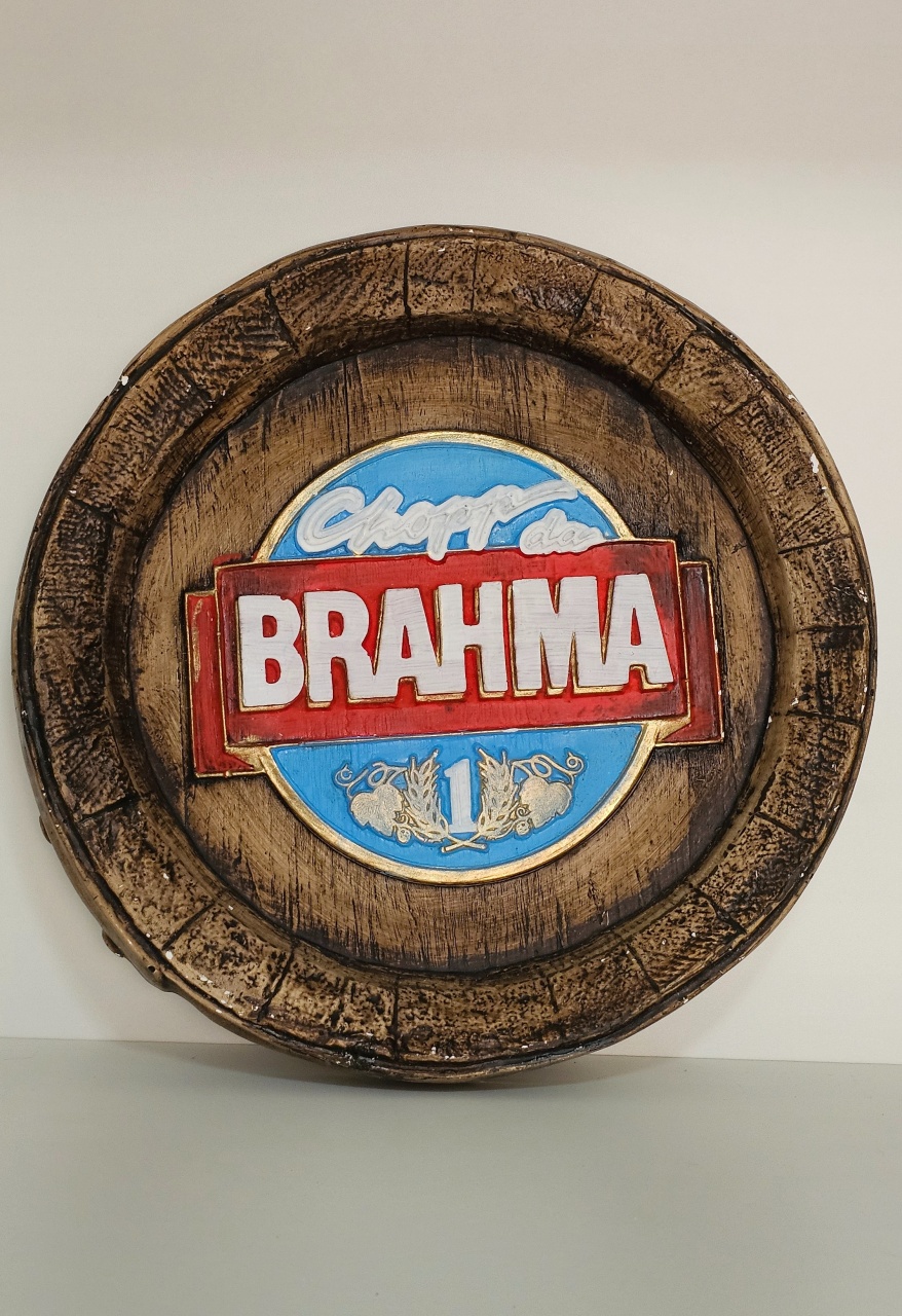 Placa de Gesso Brahma (Boteco) - Cuca Maluca Festas