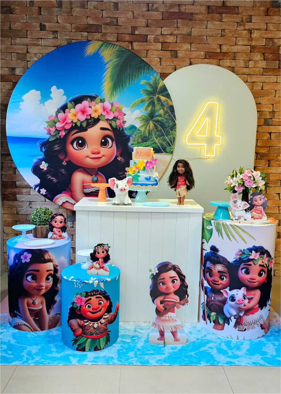 Moana - Kit Ouro - Cuca Maluca Festas