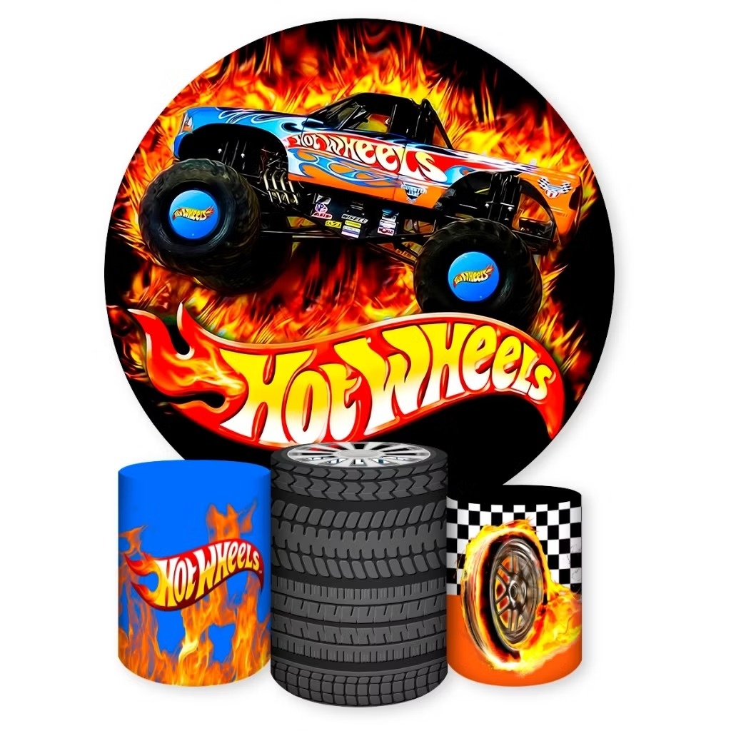 Hot Wheels - Kit de Capas - Cuca Maluca Festas