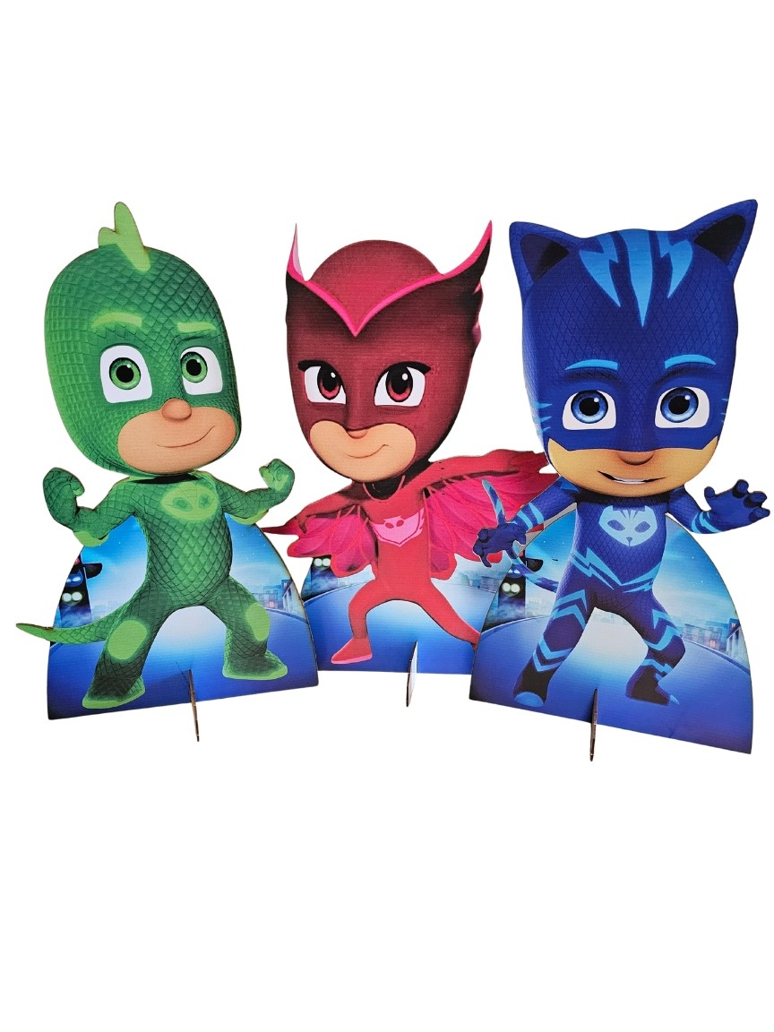 Pj Masks - Kit 3 Displays de Chão - Cuca Maluca Festas