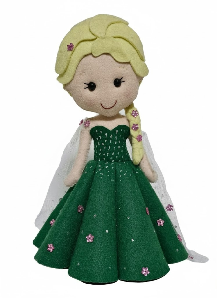 Frozen (Elsa) - Feltro - Cuca Maluca Festas
