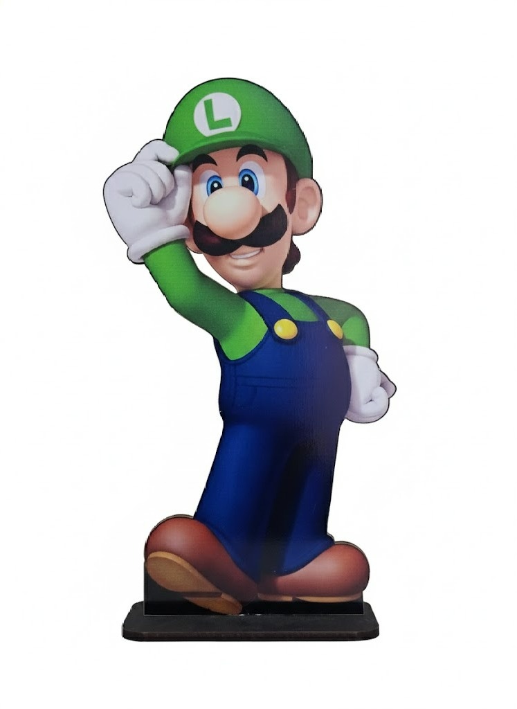 Mario Bros (Luigi) - Display de Mesa - Cuca Maluca Festas