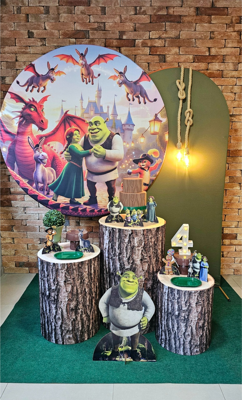 Shrek - Kit Prata - Cuca Maluca Festas
