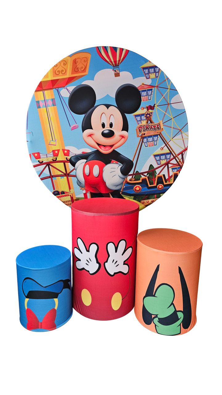 Mickey Pato Donald Pateta - Kit de Capas - Cuca Maluca Festas