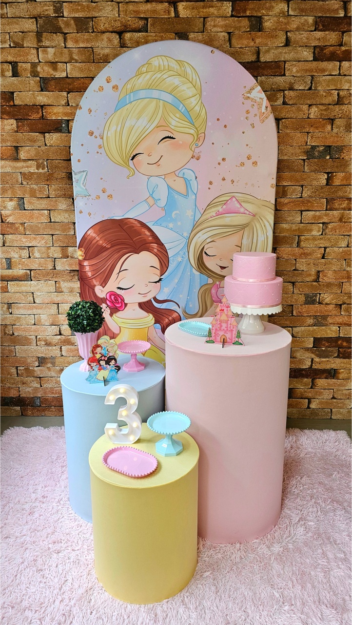 Princesas Baby - Kit Bronze - Cuca Maluca Festas