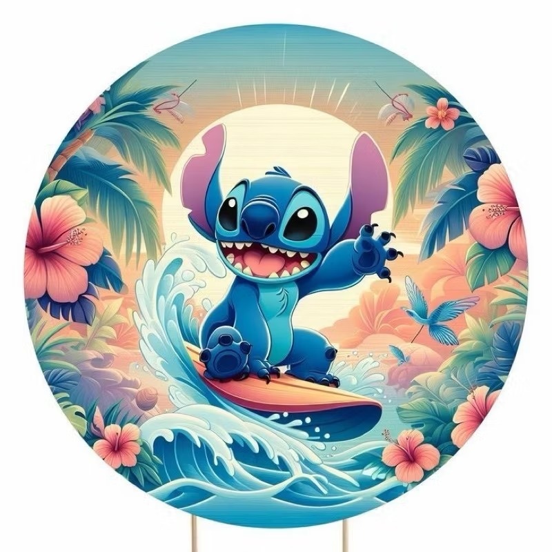 Stitch - Capa Mini Painel 50Cm - Cuca Maluca Festas