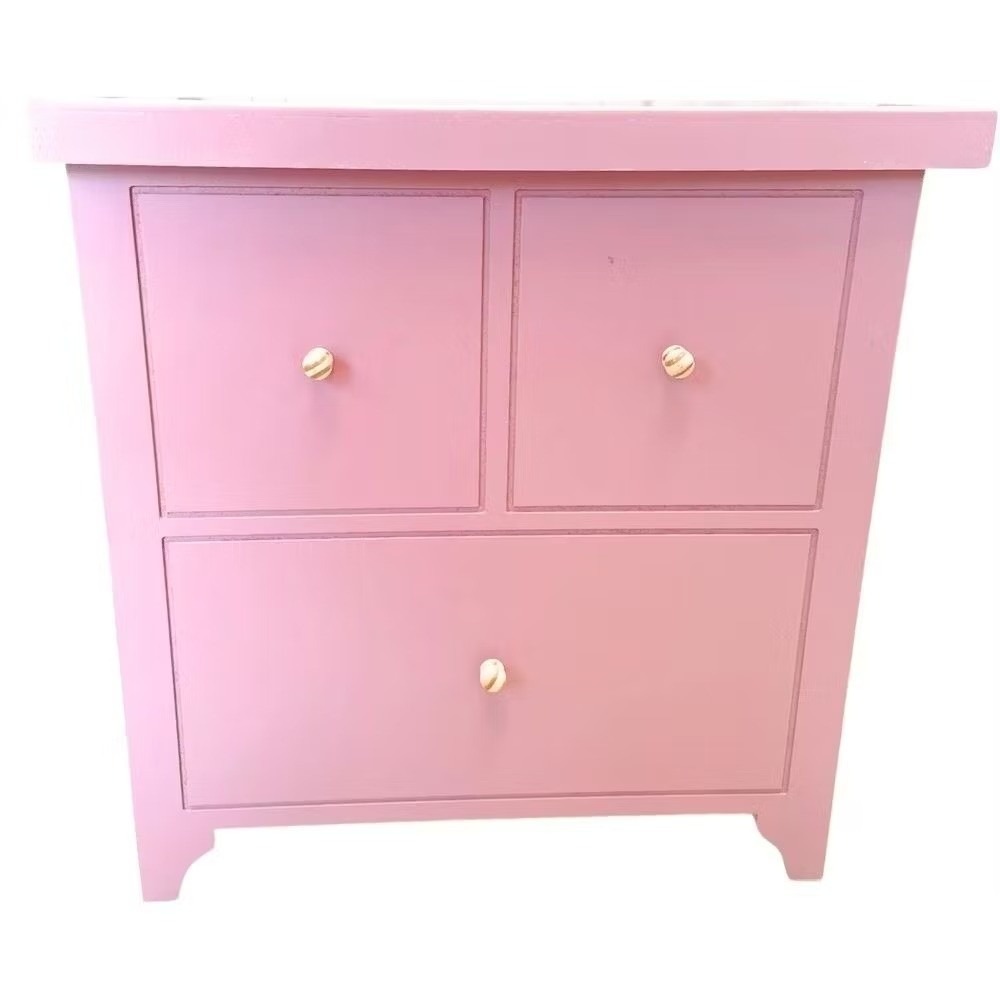 Mesa Mini (Criado Mudo) Rosa Bebê  - Cuca Maluca Festas
