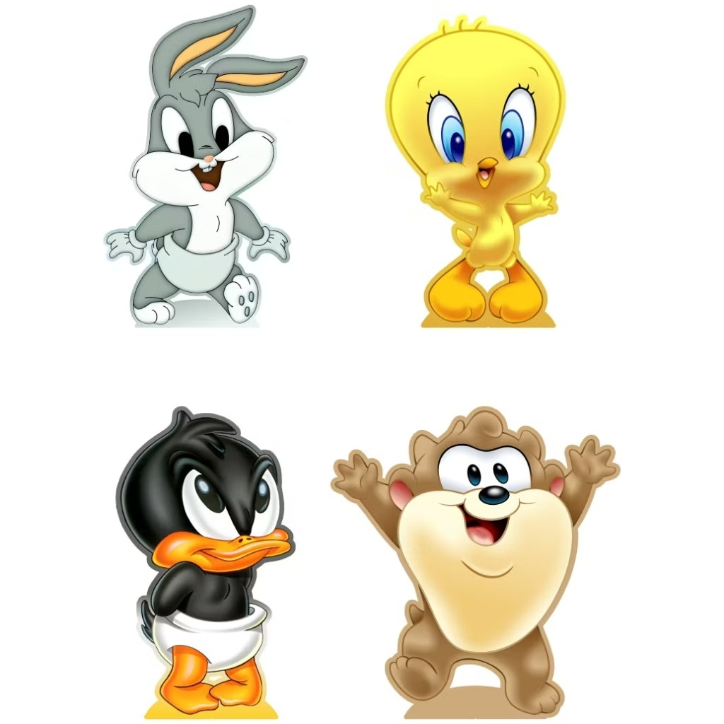 Looney Tunes - Kit 4 Displays de Mesa  - Cuca Maluca Festas