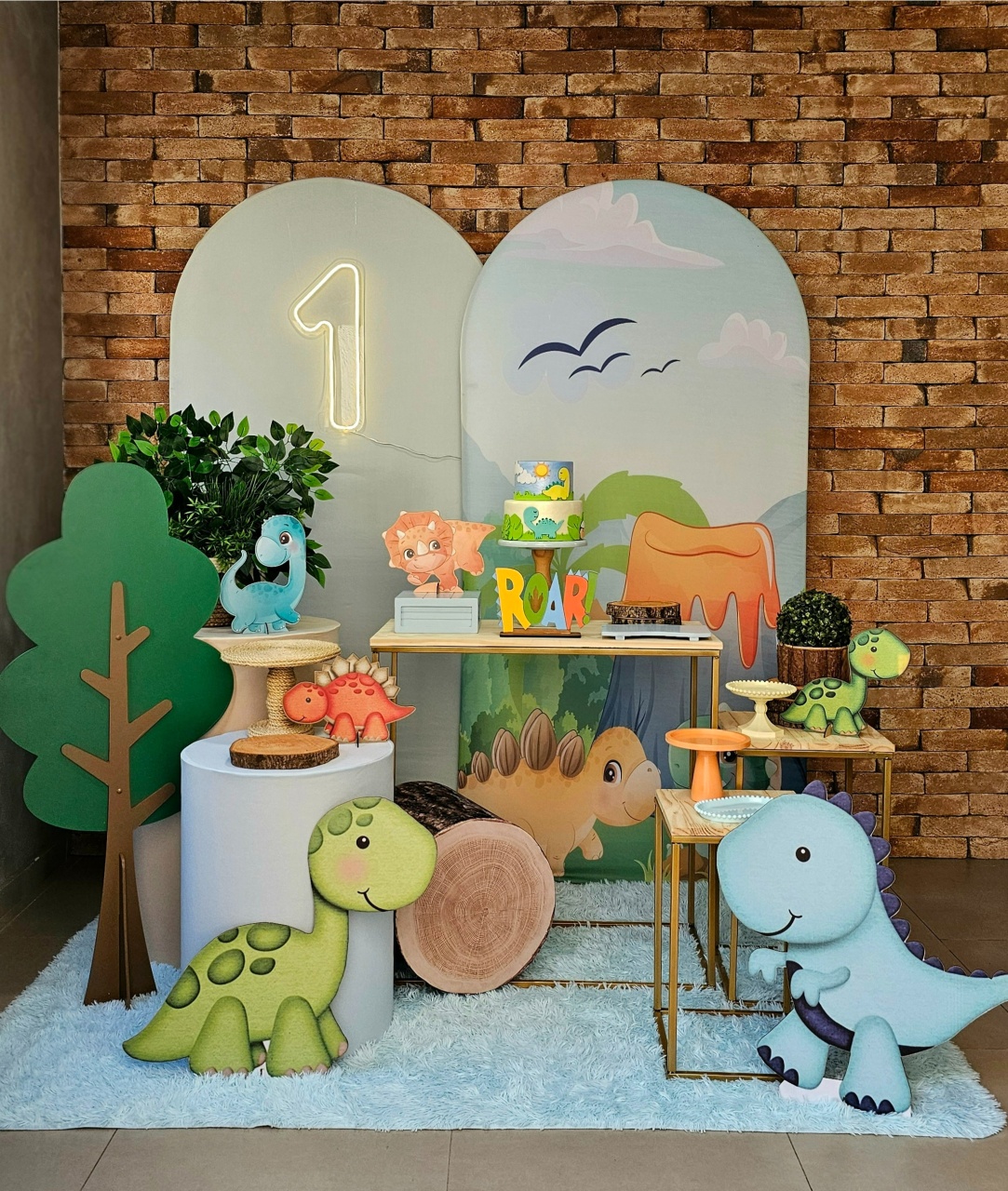 Dino Baby - Kit 4 Premium - Cuca Maluca Festas