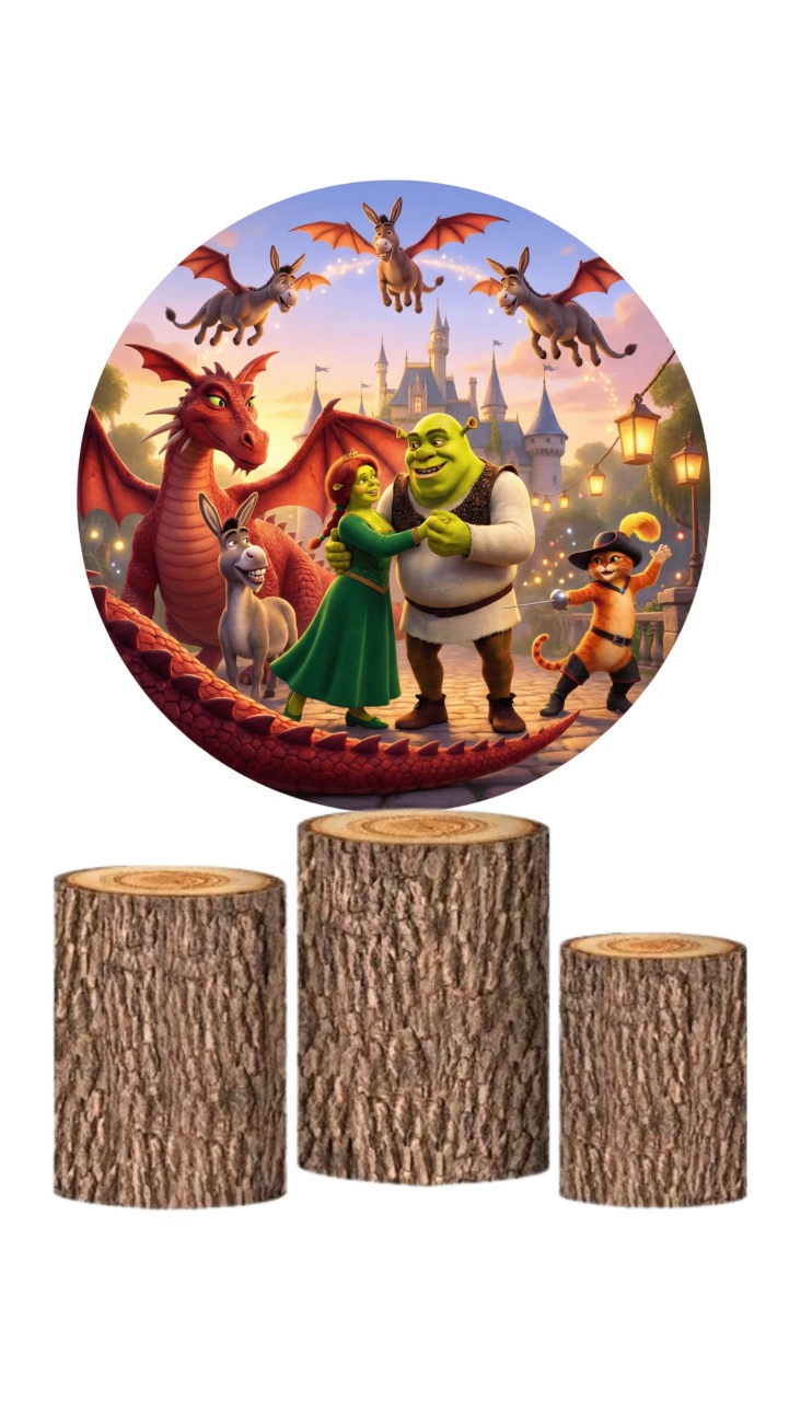 Shrek - Kit de Capas - Cuca Maluca Festas