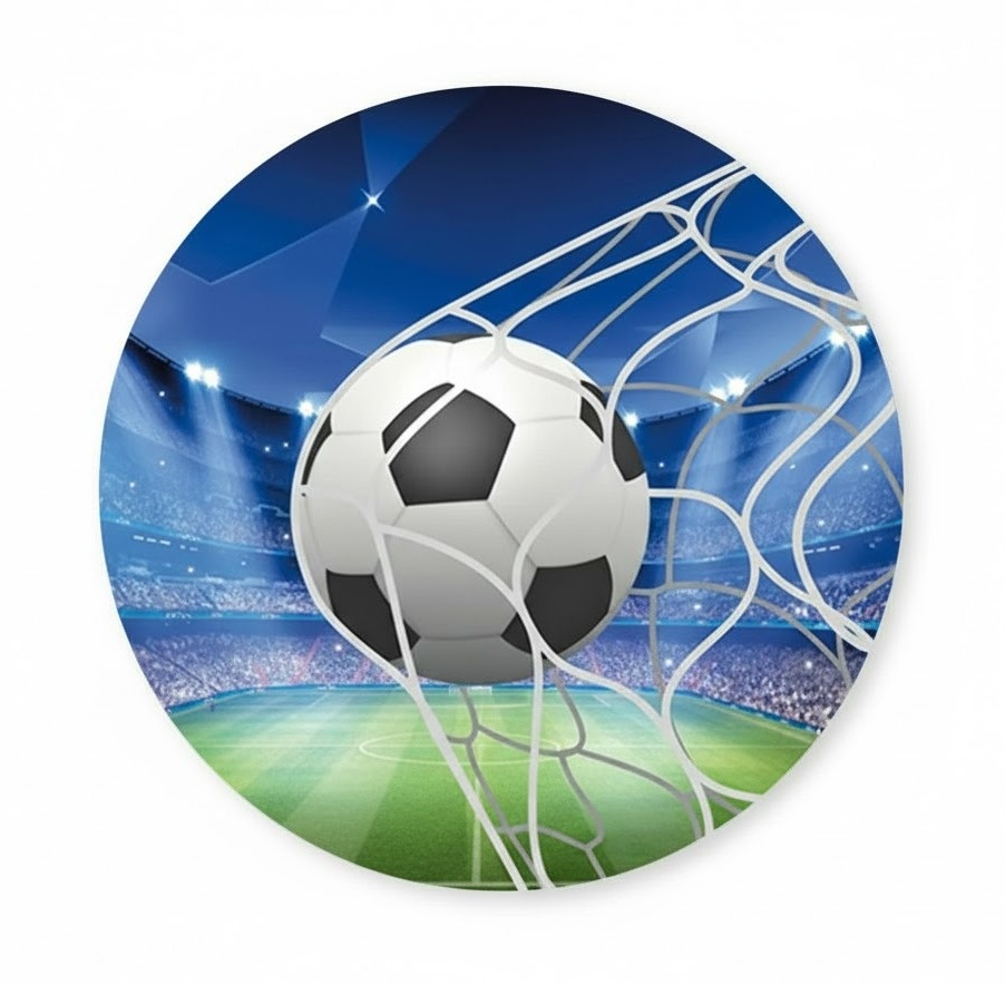 Futebol - Capa Painel Redondo - Cuca Maluca Festas