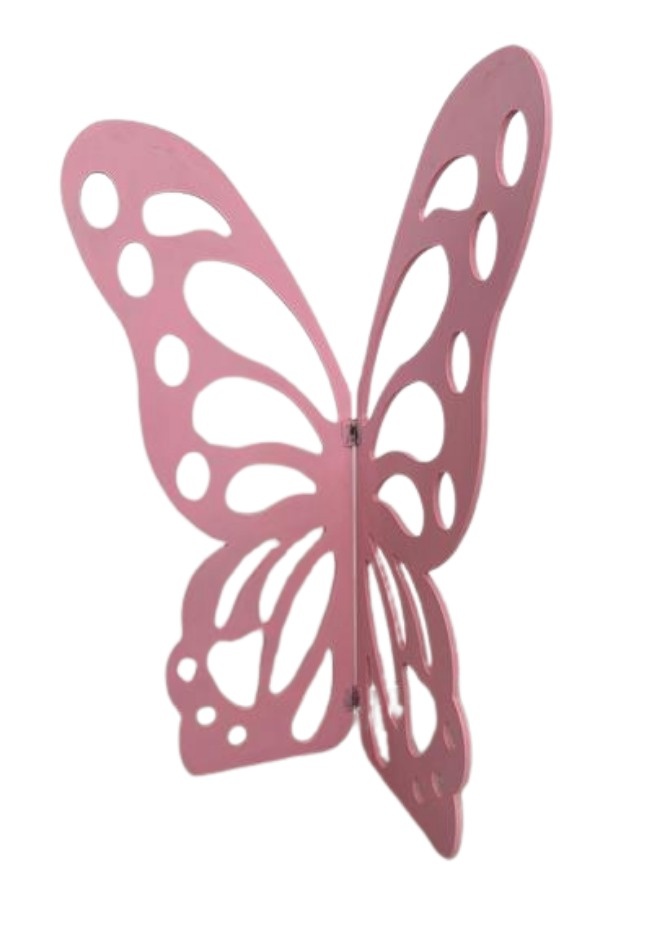 Borboleta de Chão Rosa - Cuca Maluca Festas