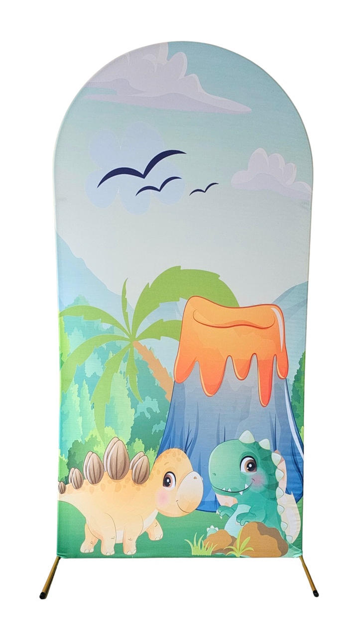 Dino Baby - Capa Painel Romano - Cuca Maluca Festas