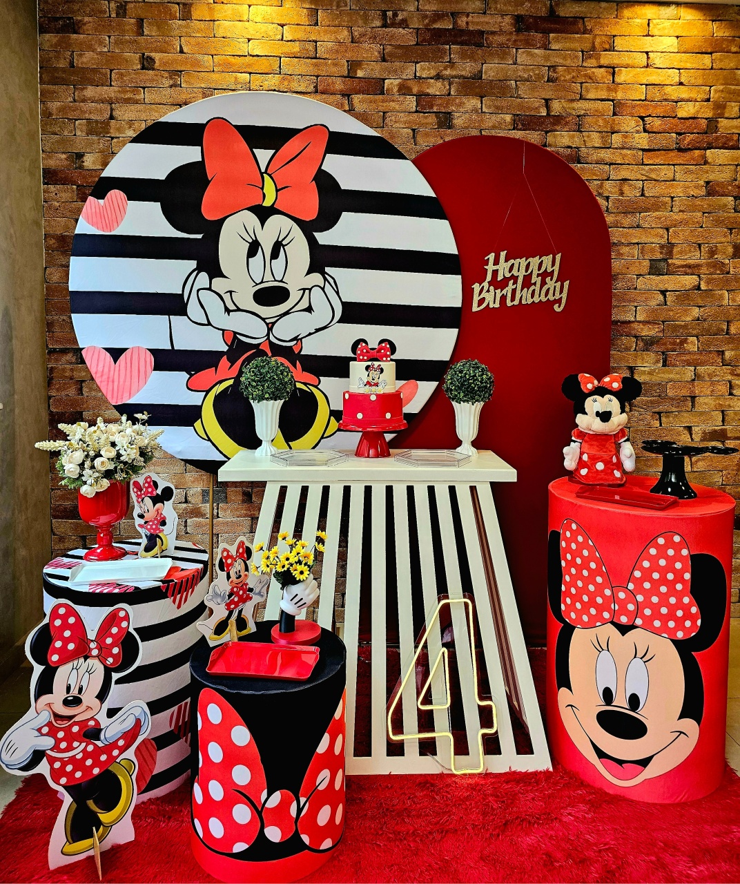 Minnie - Kit 3 Ouro - Cuca Maluca Festas