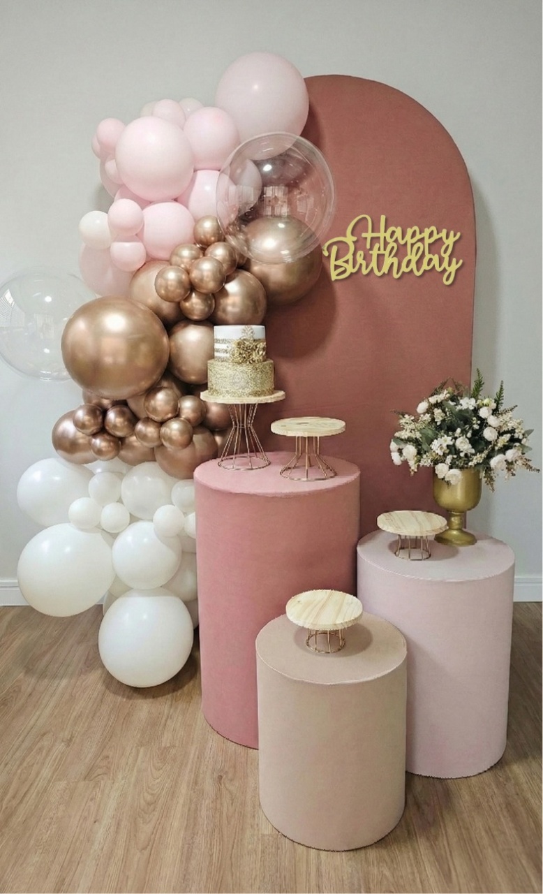 Kit Adulto Romano Tons de Rosa - Cuca Maluca Festas