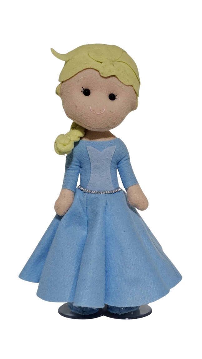 Frozen (Elsa) - Feltro - Cuca Maluca Festas