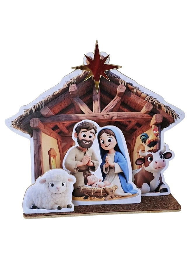 Natal (Presépio) - Display de Mesa - Cuca Maluca Festas
