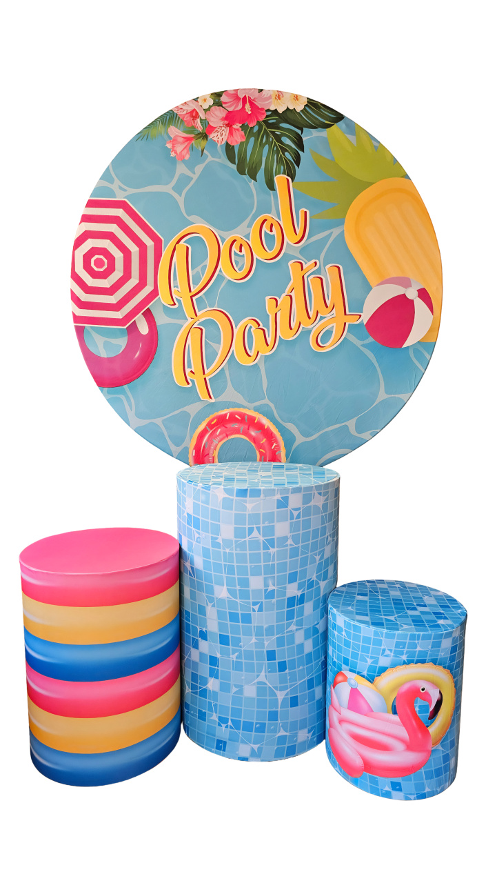 Pool Party - Kit de Capas - Cuca Maluca Festas