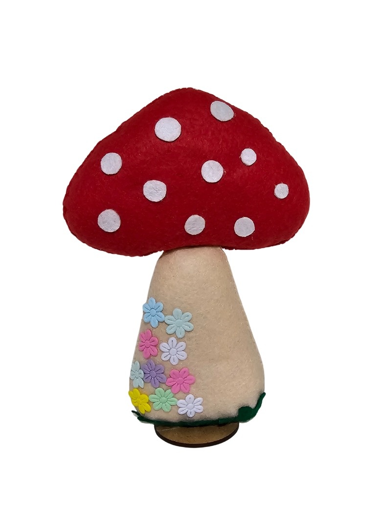 Chapeuzinho Vermelho / Bosque (Cogumelo) - Feltro - Cuca Maluca Festas