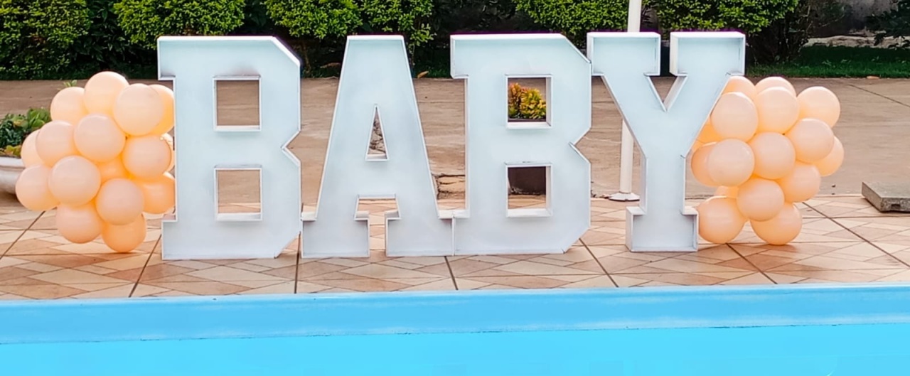 Chá de Bebê - a Bela e a Fera Locação de decorações e brinquedos
