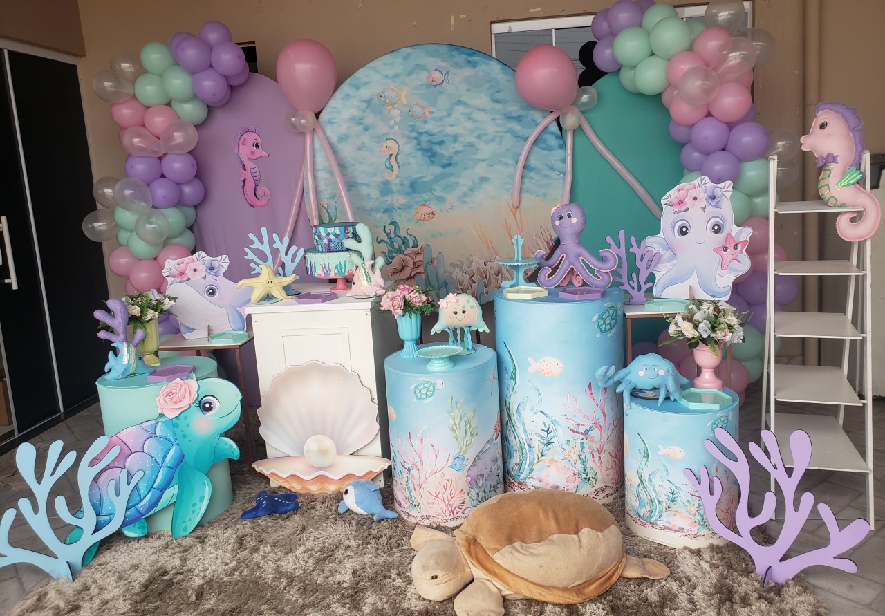 Fundo Mar 02 - a Bela e a Fera Locação de decorações e brinquedos