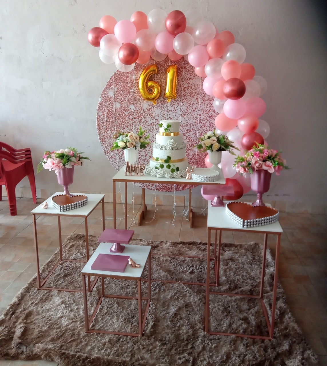 Adulto Rose 3 - a Bela e a Fera Locação de decorações e brinquedos
