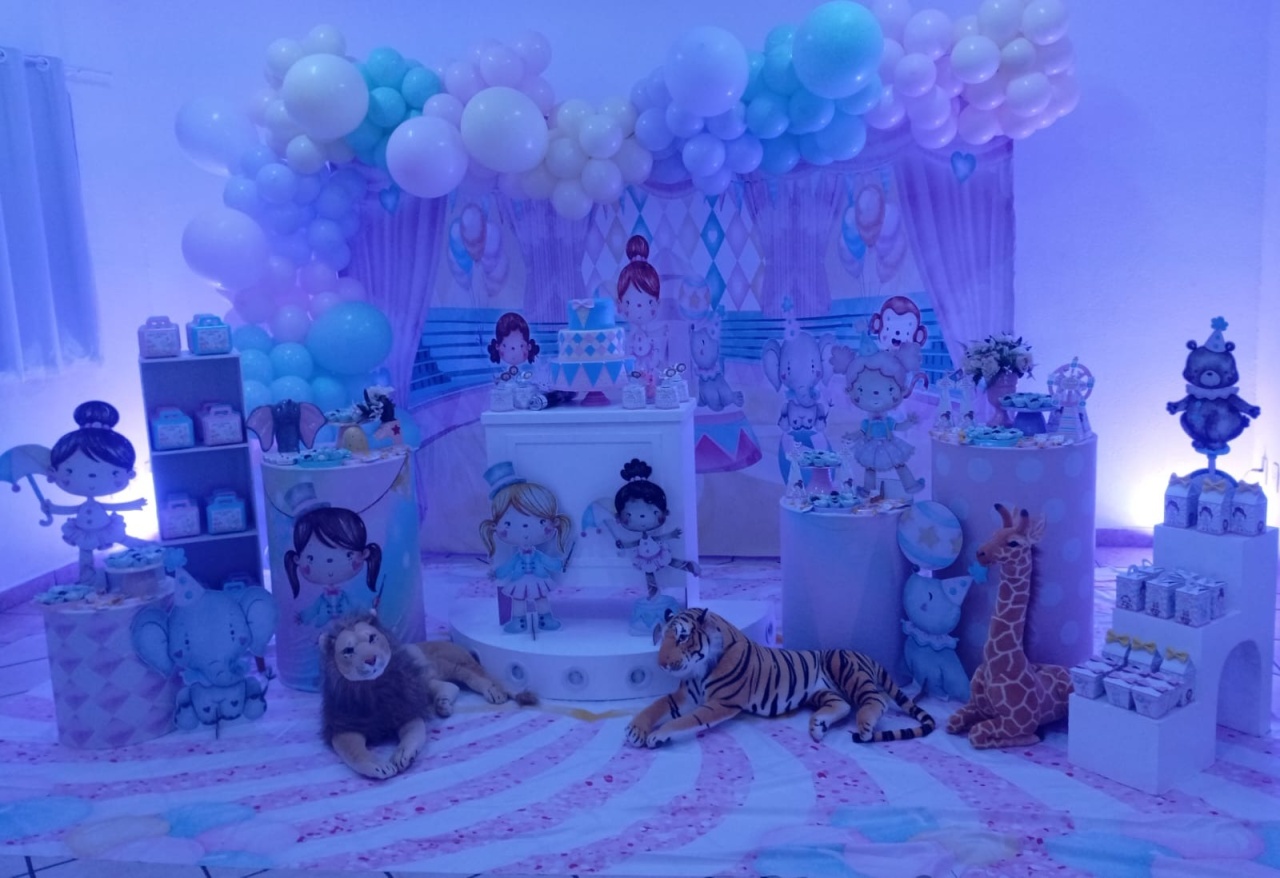 Circo (Menina) 02 - a Bela e a Fera Locação de decorações e brinquedos