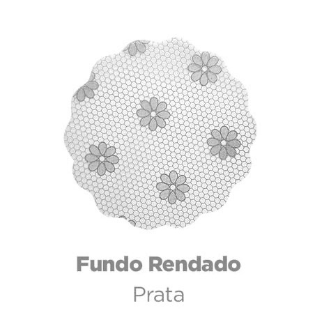 Rendinha de Doces Prata G - Yolay decorações
