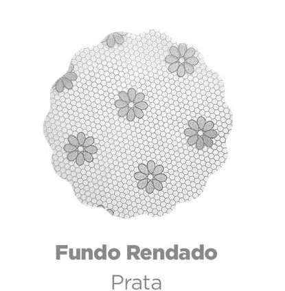 Rendinha de Doces Prata P - Yolay decorações