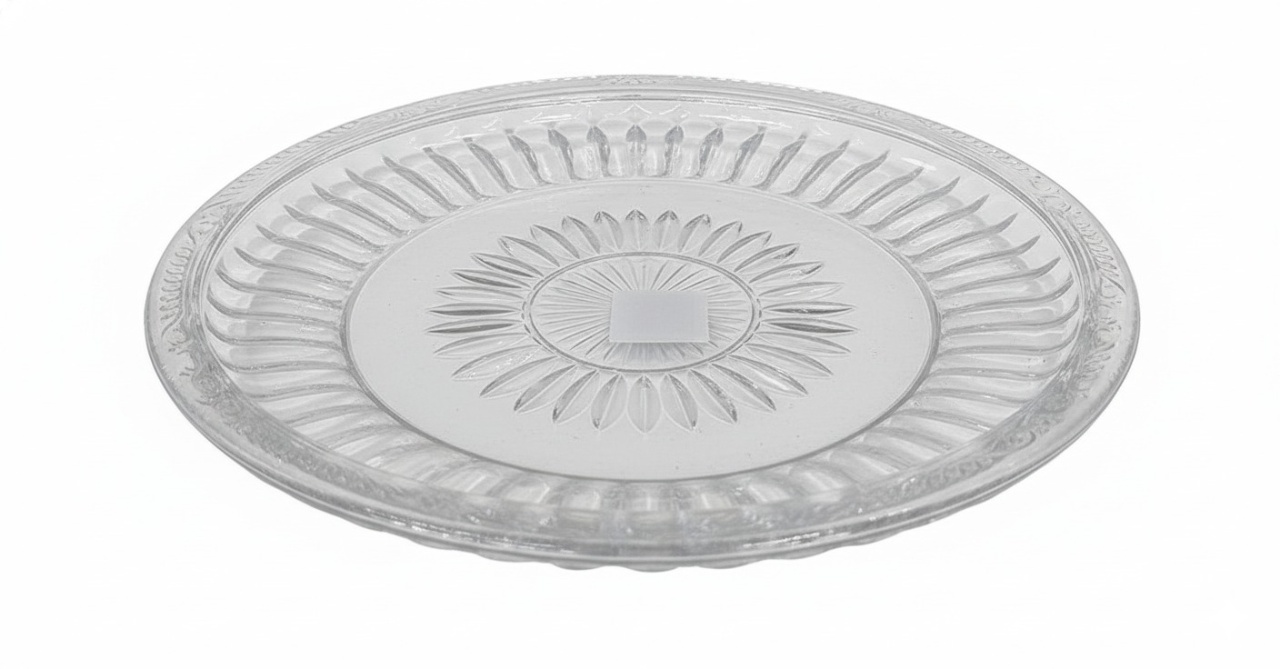 Bandeja Baixa Cristal Redonda 2 - Yolay decorações