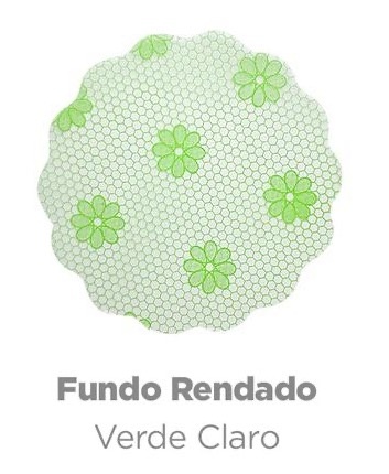 Rendinha de Doces Verde Claro G - Yolay decorações