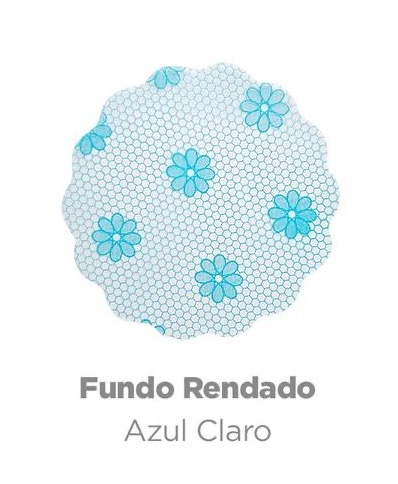 Rendinha de Doces Azul Claro P - Yolay decorações