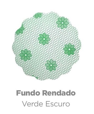 Rendinha de Doces Verde Escuro G - Yolay decorações