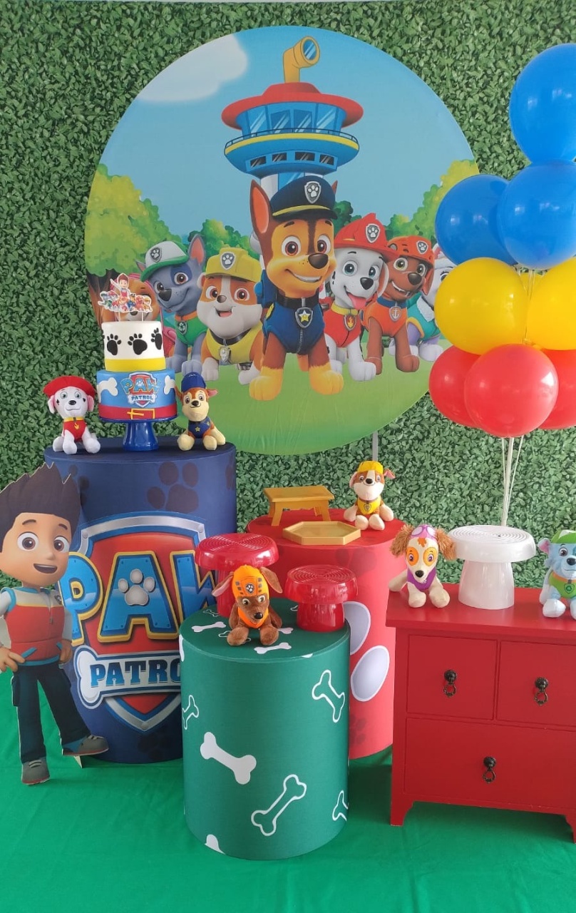 Kit Prata Patrulha Canina  - ANGEL FESTAS 
