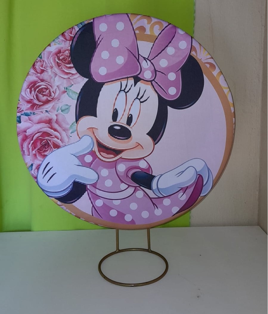 Painel Minnie Rosa - Ray Ray Festas