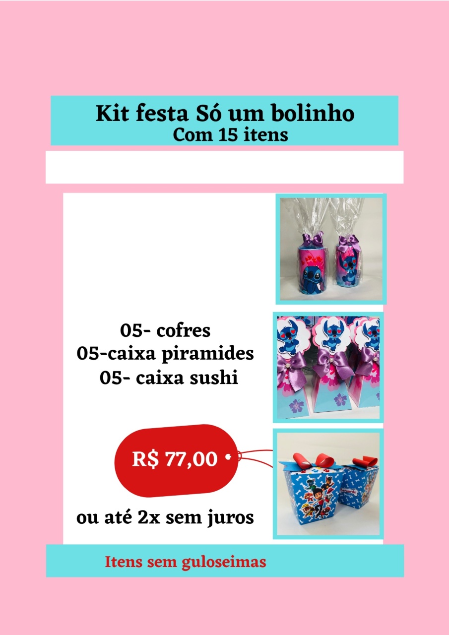 Kit Personalizado Só Um Bolinho - Ray Ray Festas
