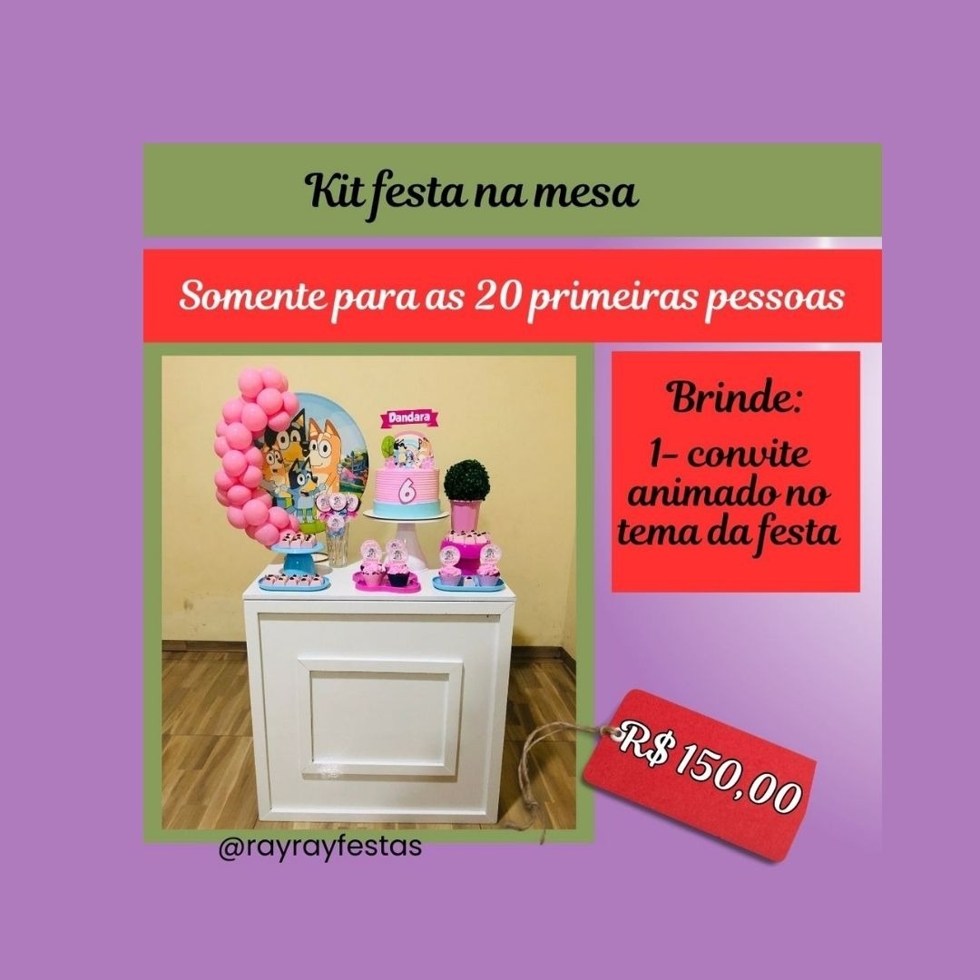 Kit + Convite - Ray Ray Festas