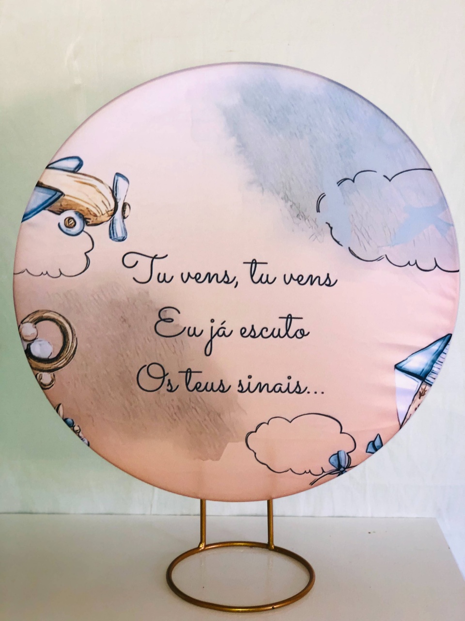 Painel Chá de Bebê - Tu Vens - Ray Ray Festas