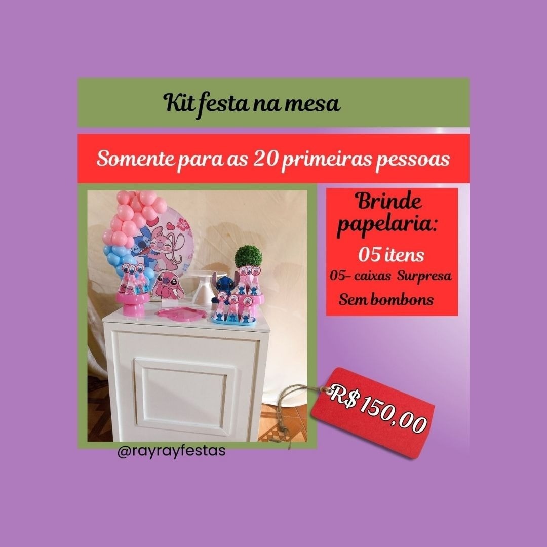 Kit + 05 Lembrancinhas - Ray Ray Festas