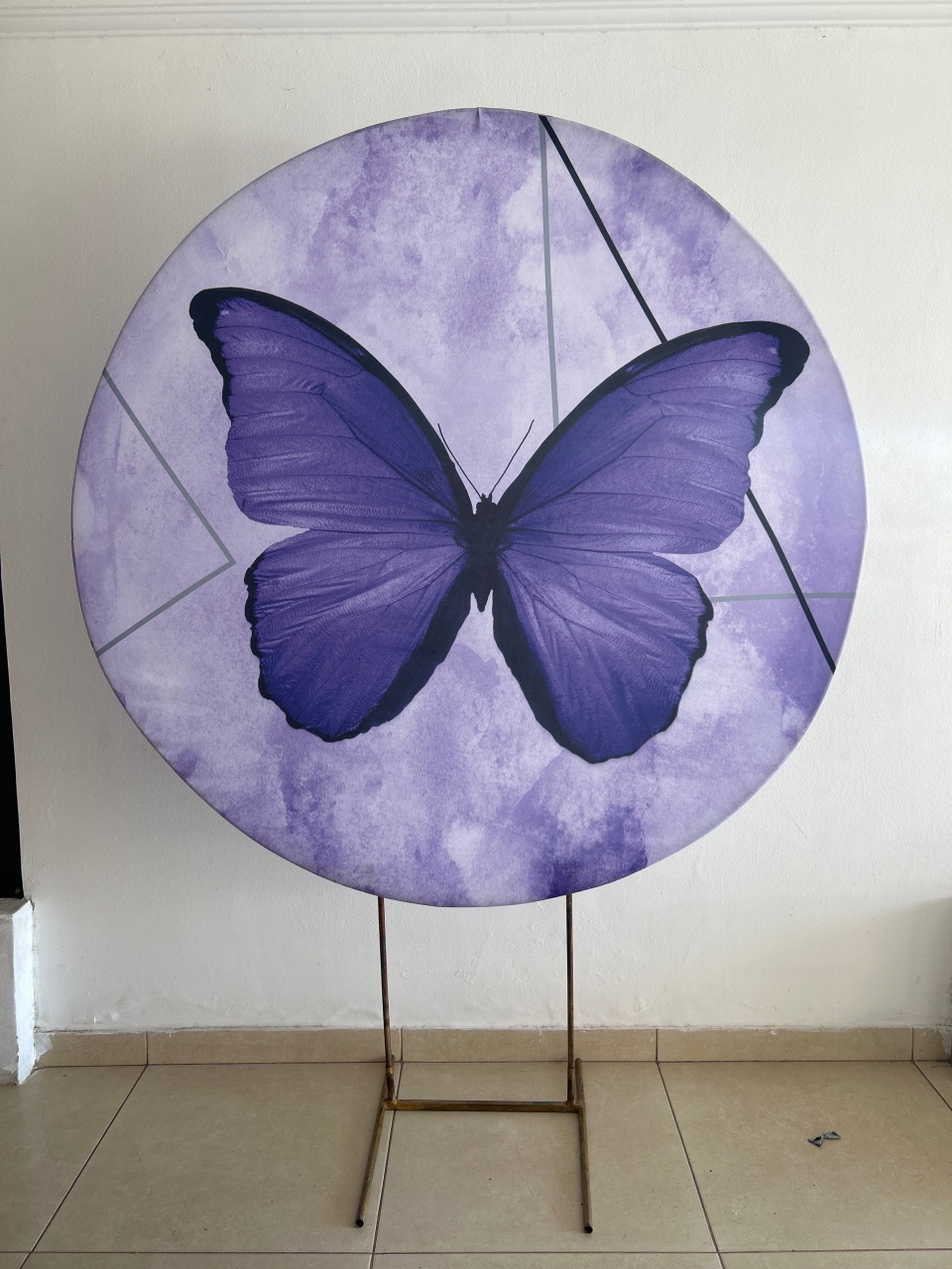 Capa de Painel Borboleta Roxa - Diana's Festas