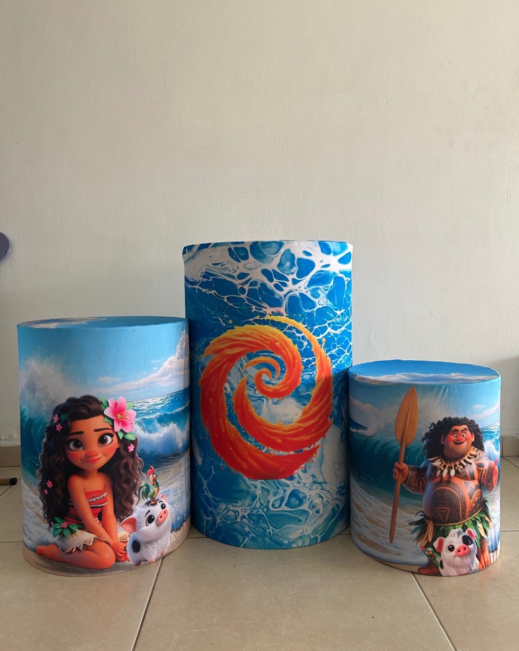 Capas Cilindro Moana Adulta  - Diana's Festas