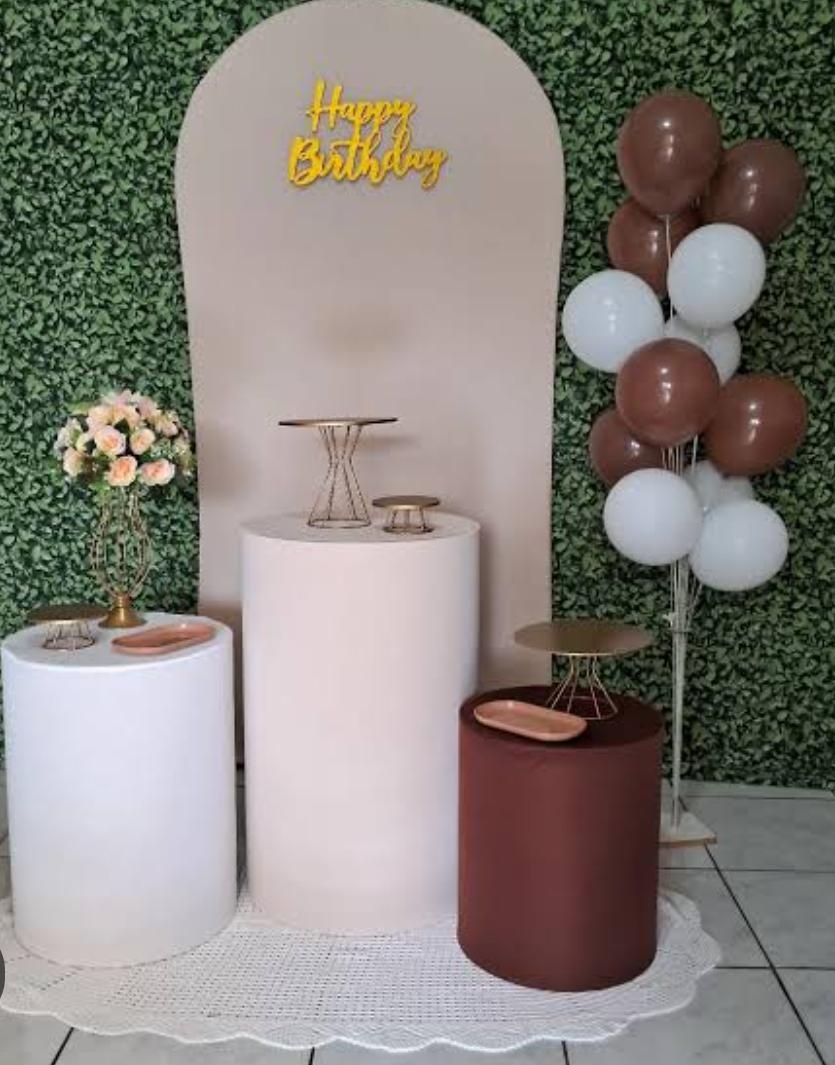 Bege E Marrom - Sua Festa Pegue e Monte