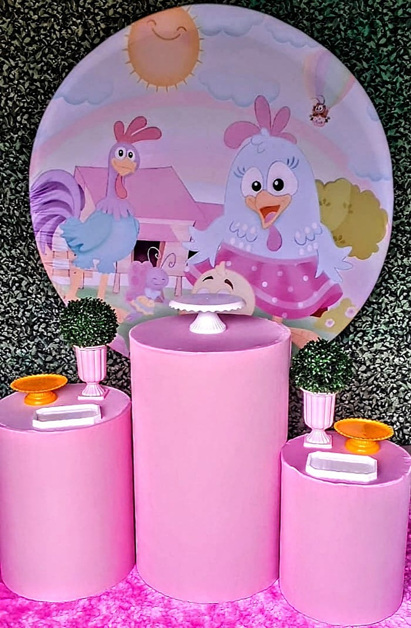 Galinha Pintadinha Rosa - Sua Festa Pegue e Monte